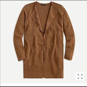 J Crew Collarless sweater-blazer